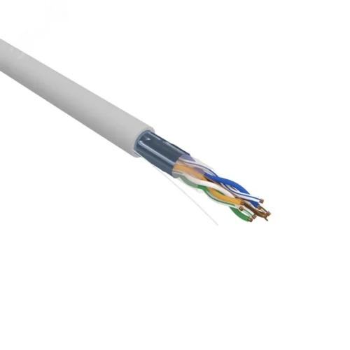 Витая пара F/UTP CAT 5e PVC 4х2х0.52 мм 24AWG INDOOR SOLID серый 305м PRO — фото изделия