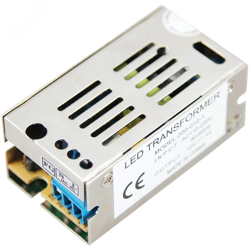 Источник питания 220 V AC/12 V DC 1 A 12 W с разъемами под винт, без влагозащиты (IP23) — фото изделия