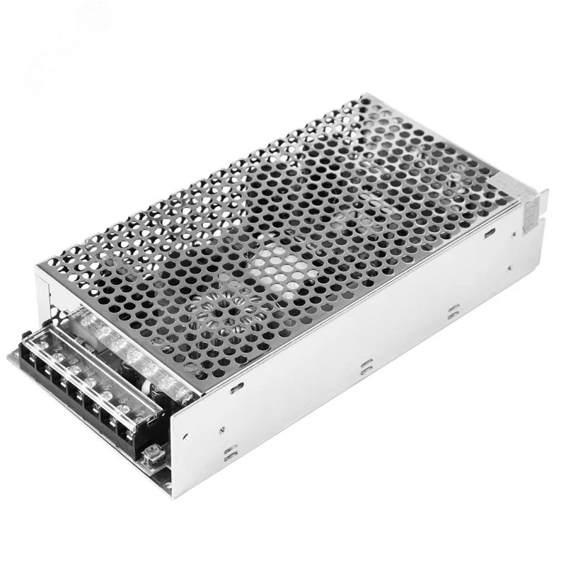 Источник питания 220 V AC/12 V DC 16.7 A 200 W с разъемами под винт, без влагозащиты (IP23) — фото изделия