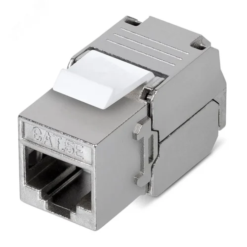 Модуль Keystone Jack RJ-45(8P8C) FTP экранированный CAT 5e тип 180град самозажимной — фото изделия