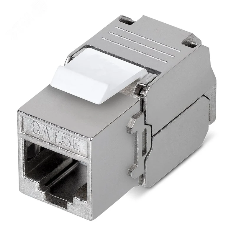 Модуль Keystone Jack RJ-45(8P8C) FTP экранированный CAT 5e тип 180град самозажимной — фото изделия