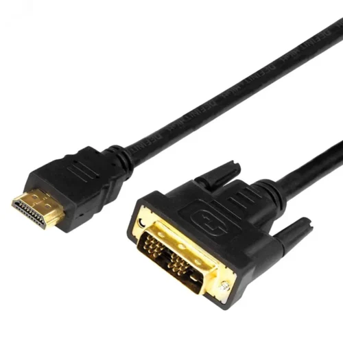 Кабель HDMI — DVI-D с фильтрами, 2 м., черный GOLD — фото изделия