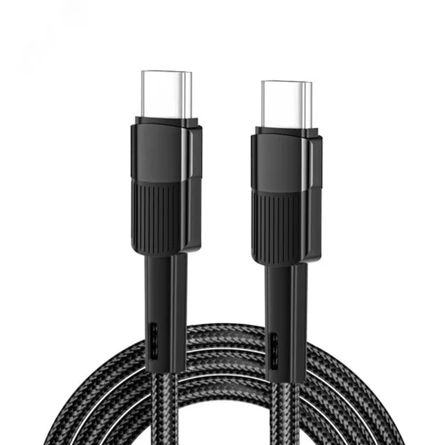 Кабель USB Type-C — Type-C, 5A, 100Вт, 1м, черный — фото изделия