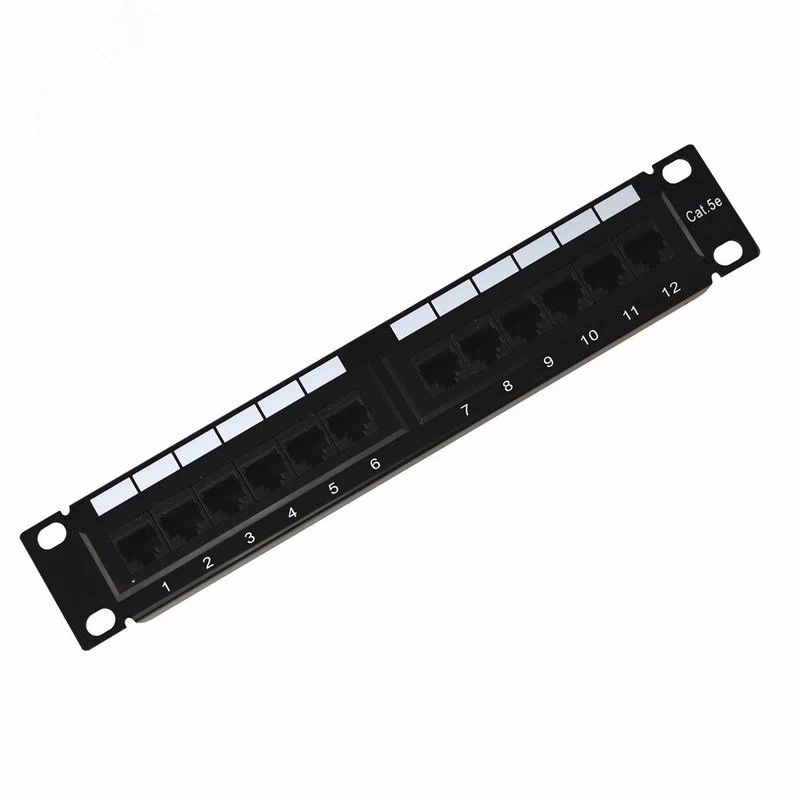 Патч-панель 10′ CAT5e 1U 12 портов UTP RJ45 Dual IDC — фото изделия