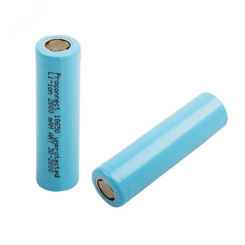 Аккумулятор 18650 unprotected Li-ion 2000 mAH PROconnect — фото изделия