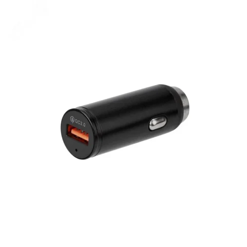 Устройство зарядное в прикуриватель USB, 5V, 2.4 A, черное, — фото изделия