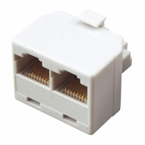 Двойник компьютерный RJ-45(8P-8C) (штекер — 2 гнезда), — фото изделия