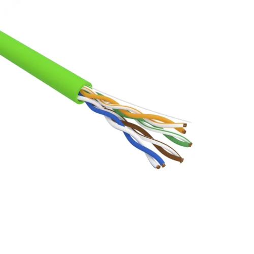 Витая пара U/UTP CAT 5e нг(А)-LSLTx 4PR 24AWG INDOOR SOLID зеленый — фото изделия