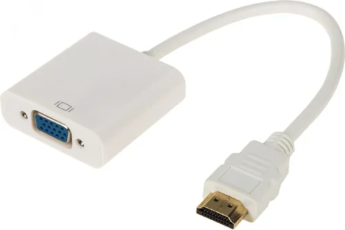 ПЕРЕХОДНИК шт. HDMI — гн. VGA (провод) + 3. 5 мм Аудио с питанием ,, — фото изделия