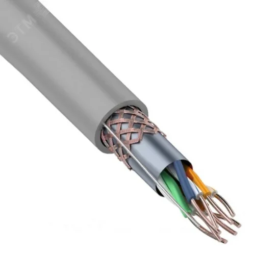 Витая пара SF/UTP 4PR 24AWG CAT5e PVC IN серый 305 м — фото изделия