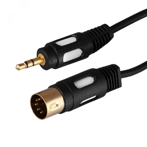 Шнур DIN 5 Pin — Stereo 3.5 мм, 1.5 м., GOLD — фото изделия