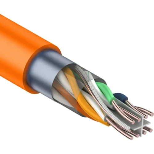 Витая пара F/UTP CAT 6 4x2x0.57мм LSZH нг(А)-HF 23AWG IN оранжевый — фото изделия