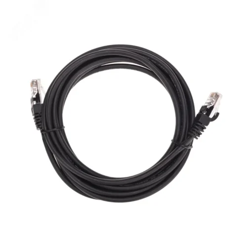 Патч-корд U/UTP, CAT 5e, RJ45-RJ45, 26AWG, LSZH, черный, 3м, — фото изделия