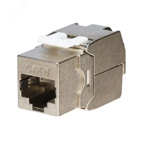 Модуль Keystone Jack RJ-45(8P8C) FTP экранированный CAT6 180град самозажимной — фото изделия
