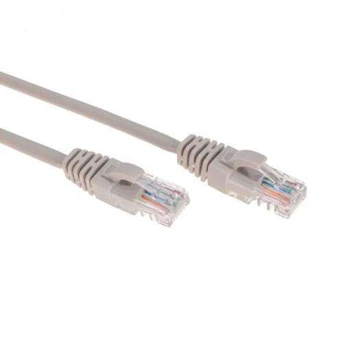 Патч-корд U/UTP CAT 6, RJ45-RJ45, 26AWG, LSZH, серый, 3м, — фото изделия