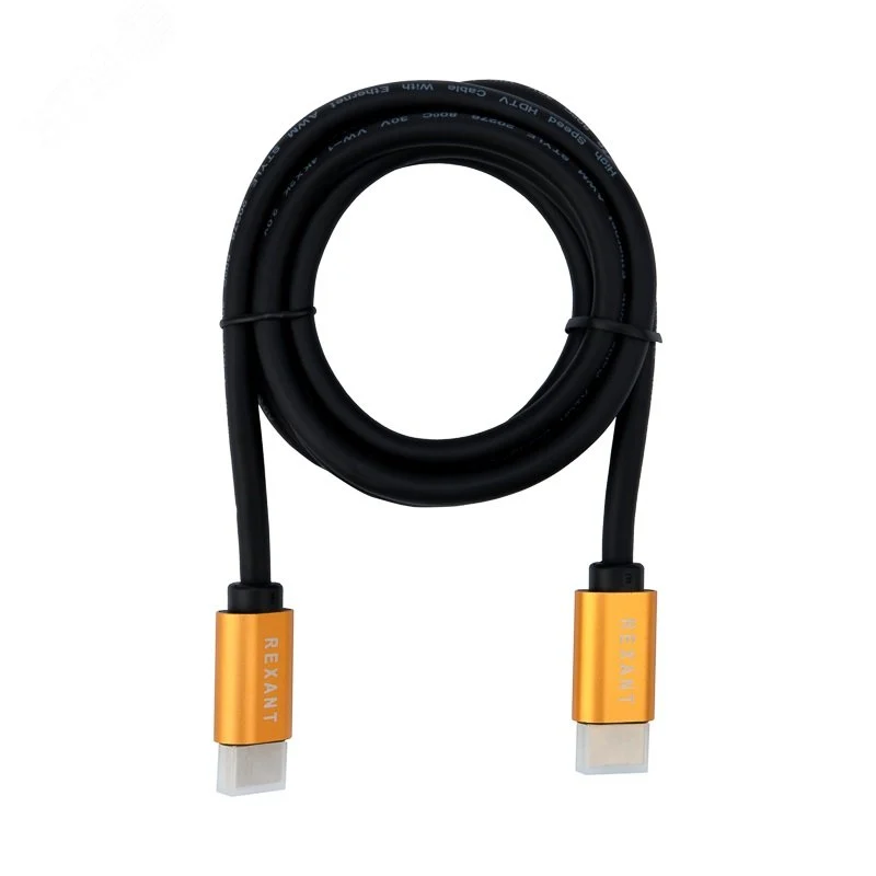 Кабель HDMI-HDMI 2.0, 1.5м., GOLD — фото изделия