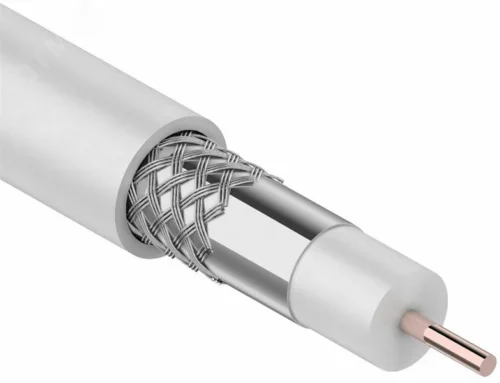 Кабель коаксиальный RG-8X, 50 Ом, CCS/Al/A, 75%, бухта 100 м, серый, REXANT — фото изделия