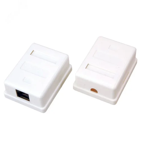 Розетка сетевая LAN. на стену. (1 гнездо 8Р8С (Rj-45). 5e кат), — фото изделия