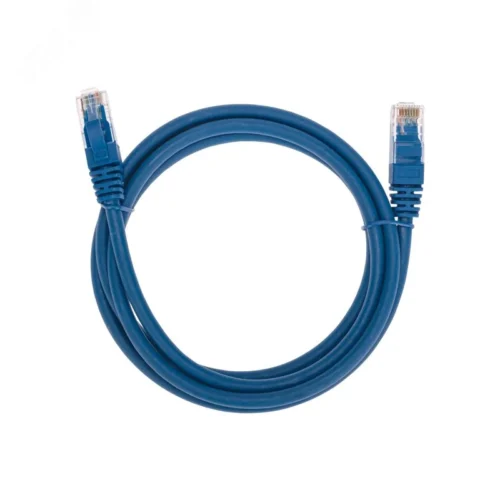 Патч-корд U/UTP CAT 6, RJ45-RJ45, 26AWG, LSZH, синий, 1.5м, — фото изделия