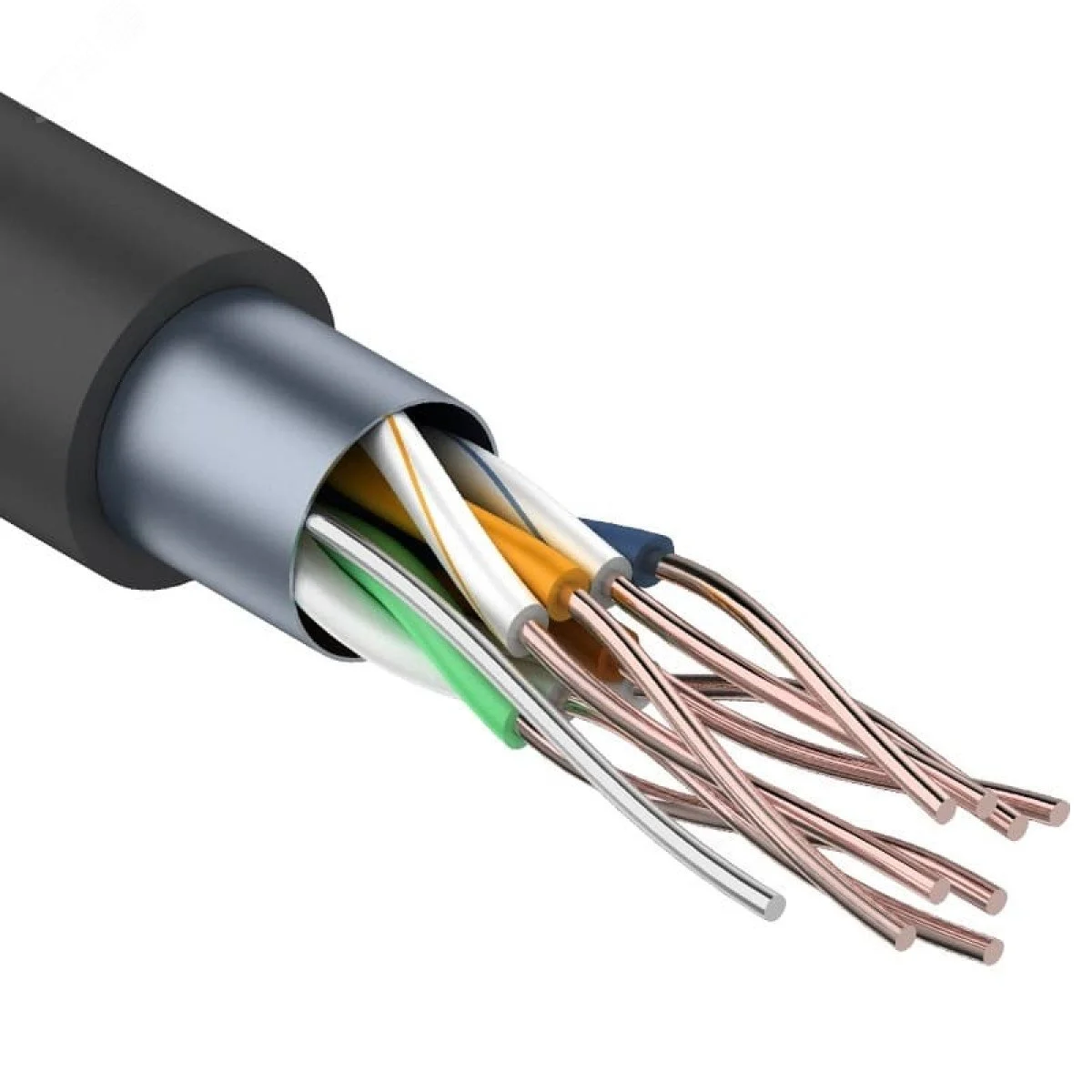 Витая пара F/UTP 4PR 24AWG CAT5e OUTDOOR барабан — фото изделия