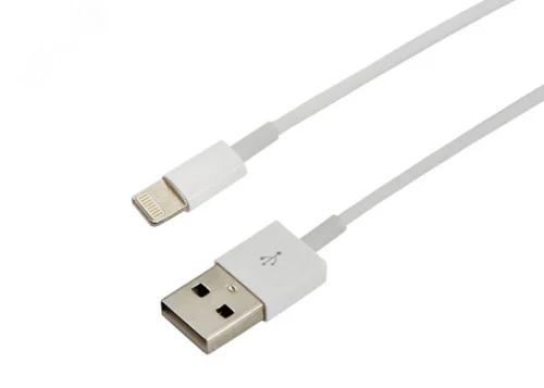 Кабель USB-Lightning для iPhone, PVC, 1mУстройство зарядное, ОРИГИНАЛ (чип MFI), 18-0000, — фото изделия