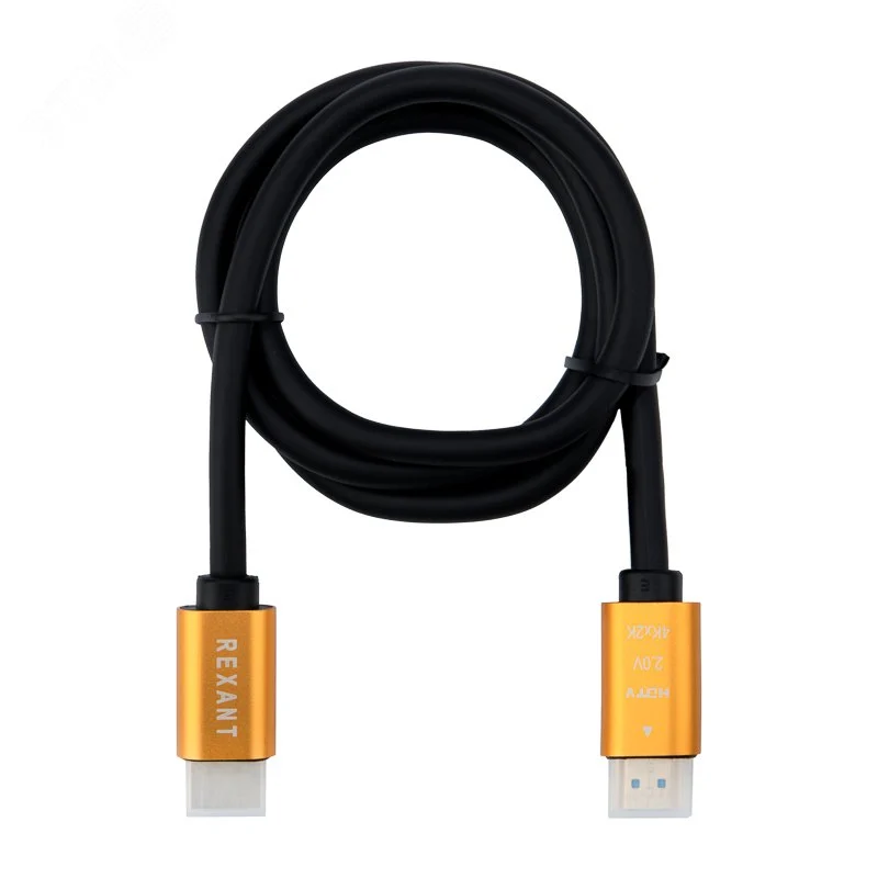 Кабель HDMI — HDMI 2.0, 1м., GOLD — фото изделия