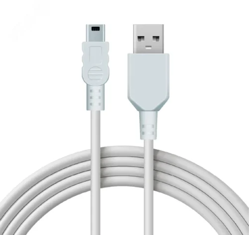Кабель USB-mini USB — PVC, 1.8м., белый — фото изделия