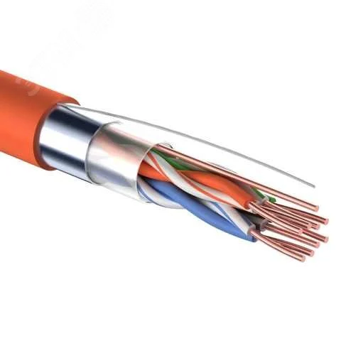 Витая пара F/UTP CAT 5e 4x2x0.50мм LSZH нг(А)-HF 24AWG IN оранжевый — фото изделия