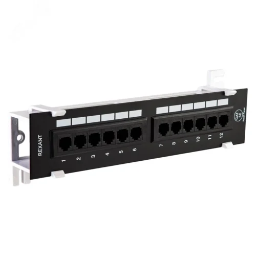 Патч-панель настенная 19′ CAT5e 12 портов UTP RJ45 Dual IDC — фото изделия