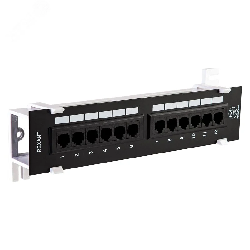 Патч-панель настенная 19′ CAT5e 12 портов UTP RJ45 Dual IDC — фото изделия