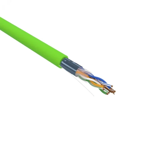 Витая пара F/UTP CAT 5e нг(А)-LSLTx 4PR 24AWG INDOOR SOLID зеленый 305м — фото изделия