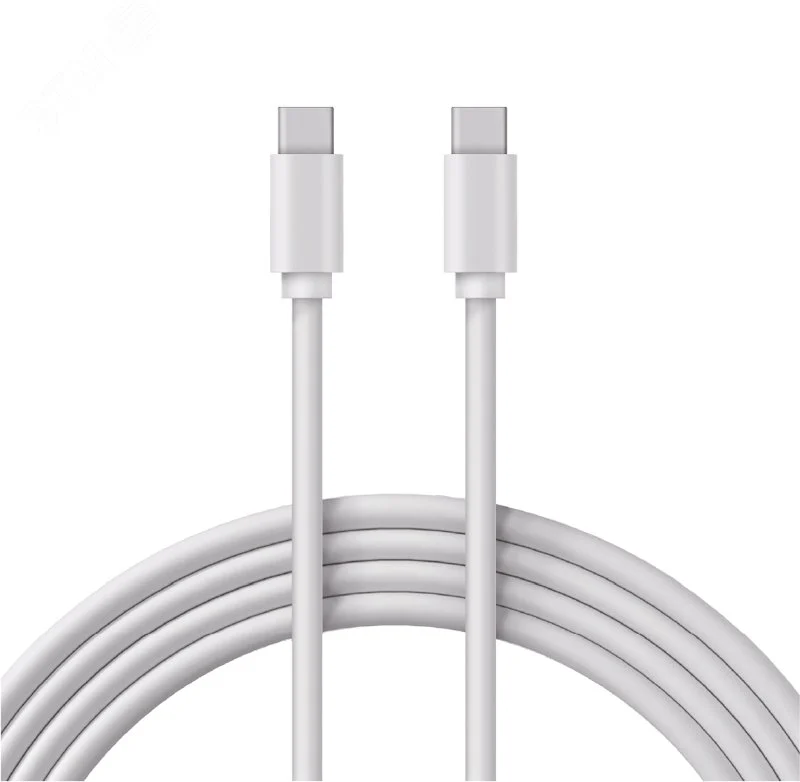 Кабель Type-C — Type-C PD 60W, 1m, PVC, white, 18-1831, — фото изделия