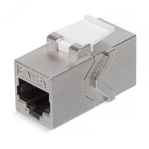 Адаптер проходной формата Keystone, Jack RJ-45(8P8C), FTP, CAT 6A PRO — фото изделия