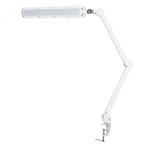 Лампа настольная бестен на струбцине ЭКО-свет 90 SMD LED сенсорный диммер белая — фото изделия