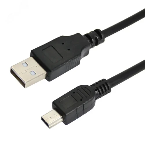 Кабель mini USB — USB A, 0.2м., черный, — фото изделия