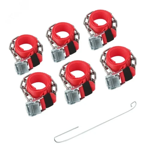 Цепи (браслеты) противоскольжения для легковых автомобилей, однорядные, к-т 6 шт., — фото изделия