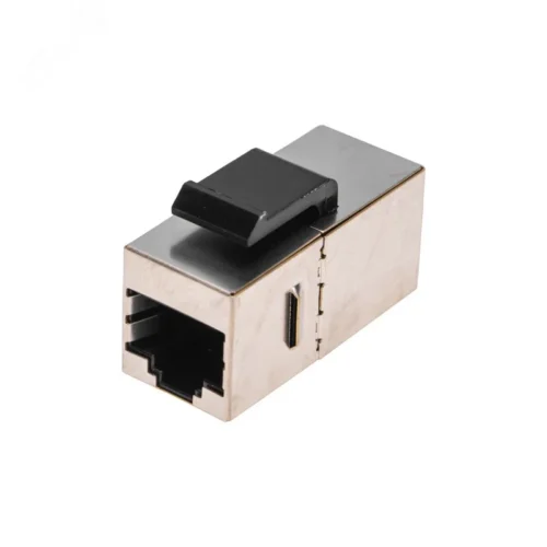 Адаптер проходной формата Keystone Jack RJ-45(8P8C) FTP CAT 5e — фото изделия