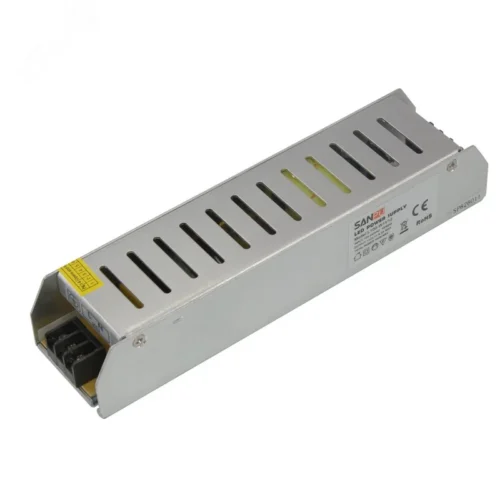 Источник питания компактный 12 V 120 W с разъемами под винт, без влагозащиты (IP23) — фото изделия