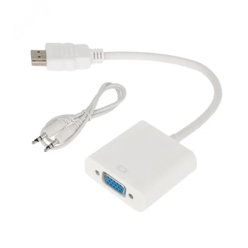 Переходник HDMI — VGA, провод + аудио кабель 3.5мм. — фото изделия