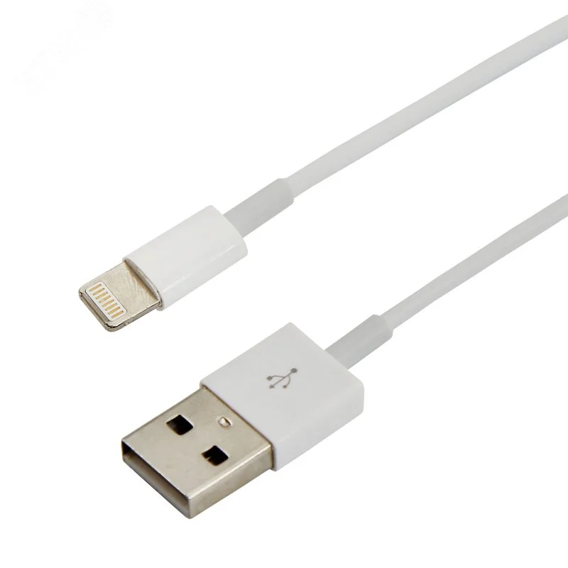 Кабель USB-Lightning для iPhone, PVC, white, 1m, 18-1121, — фото изделия