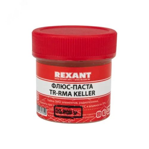 Флюс для пайки, паста TR-RMA KELLER, 20 мл, банка — фото изделия