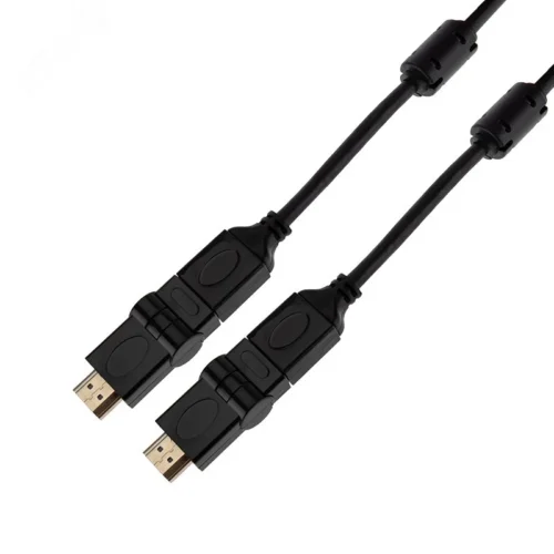 Кабель HDMI — HDMI с фильтрами, угловой, 2м., GOLD — фото изделия
