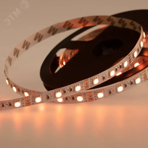 Лента LED открытая, 10 мм, IP23, SMD 5050, 60 LED/m, 12 V, цвет свечения RGB — фото изделия