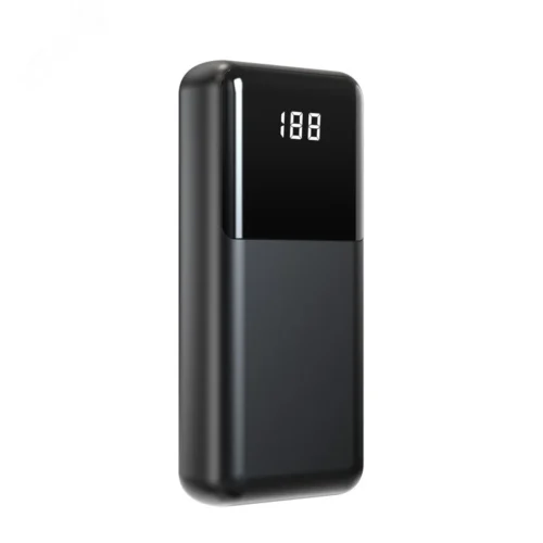 Портативное зарядное устройство Power Bank (аккумуляторная батарея) 20000 mAh с Quick Charge и Power Delivery, черное — фото изделия
