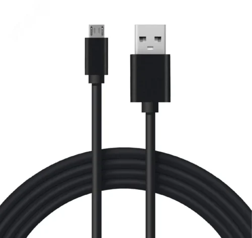 Кабель USB-micro USB, PVC, 1 м., черный, — фото изделия