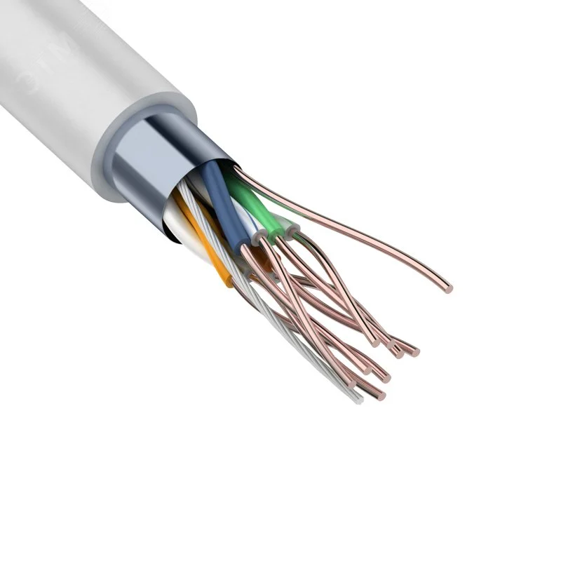 Витая пара F/UTP CAT 6 4x2x0.57мм LSZH нг(А)-HF 23AWG IN серый — фото изделия