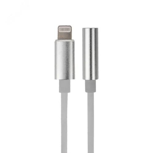 Кабель переходник с iPhone 5, 6, 7, 8, X моделей на AUX гн. 3,5 мм, 18-0175, — фото изделия