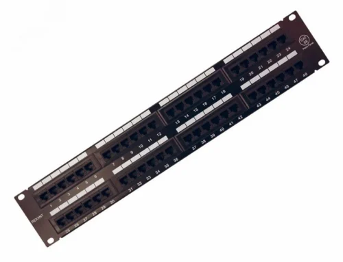 Патч-панель 19′ CAT5e 2U 48 портов UTP RJ45 Dual IDC — фото изделия