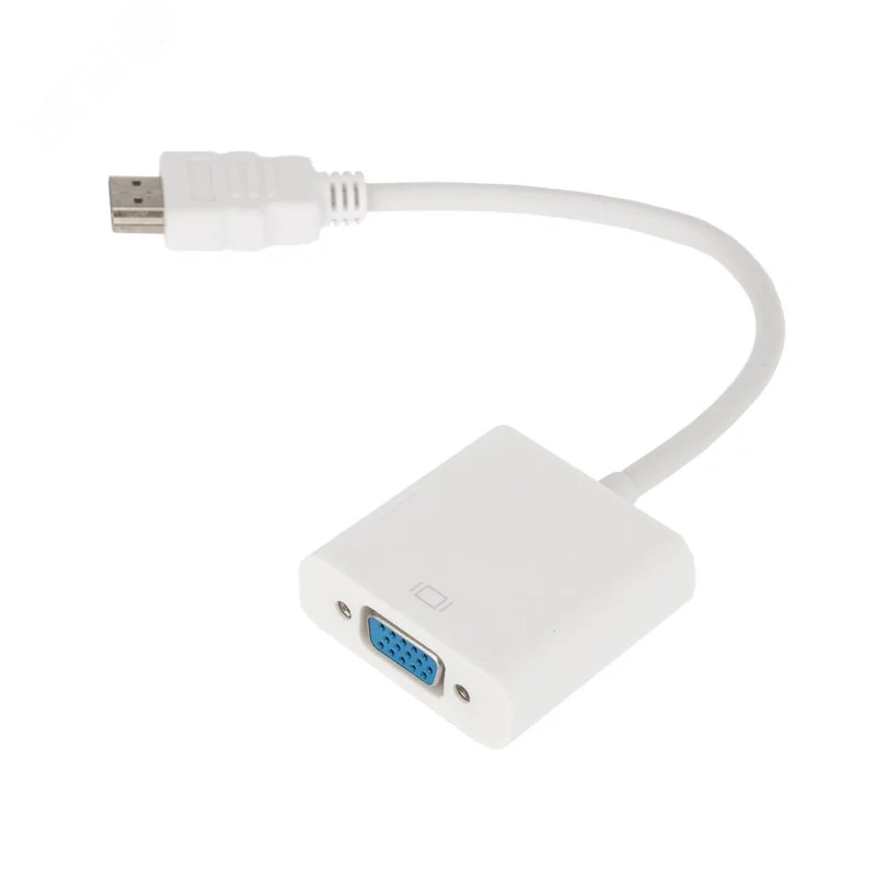 Переходник штекер HDMI — гнездо VGA, провод, — фото изделия