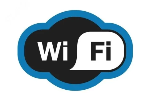 Наклейка информационный знак Зона Wi-Fi 150х200 мм, — фото изделия